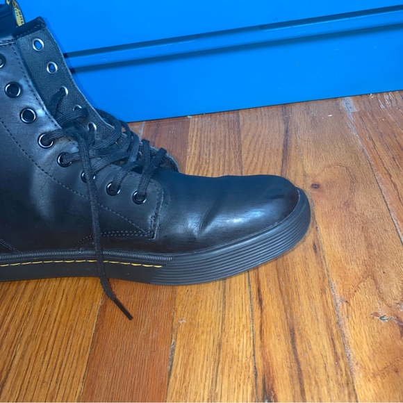 Dr Martens “Sheridan” High Top Boot. Black Matte Synthetic Material. Size W 10. - Picture 11 of 16
